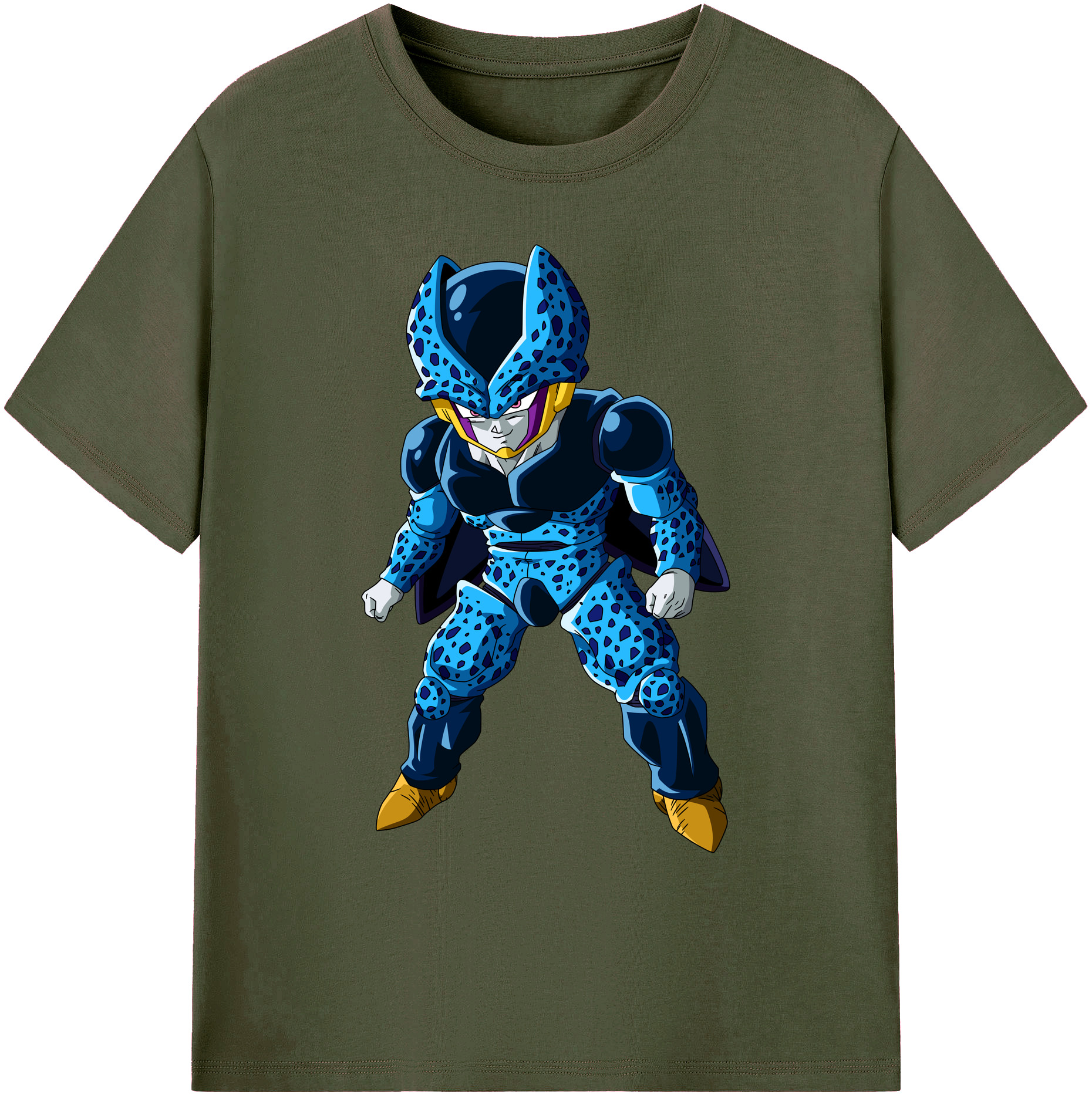 （画像用） ドラゴンボール セル DRAGON BALL Cell 綿100％ メンズ半袖Tシャツ｜肌触りやわらか＆通気性